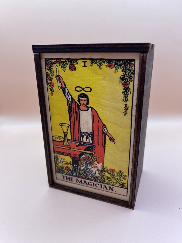 The Magician Full Color Tarot Card/Stash Box 4&quot;x6&quot;