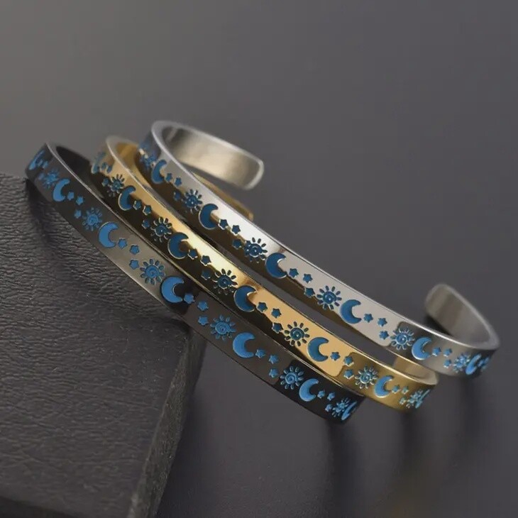 Sun Moon Star Bangle