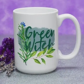 Green Witch 15 Ounce Mug