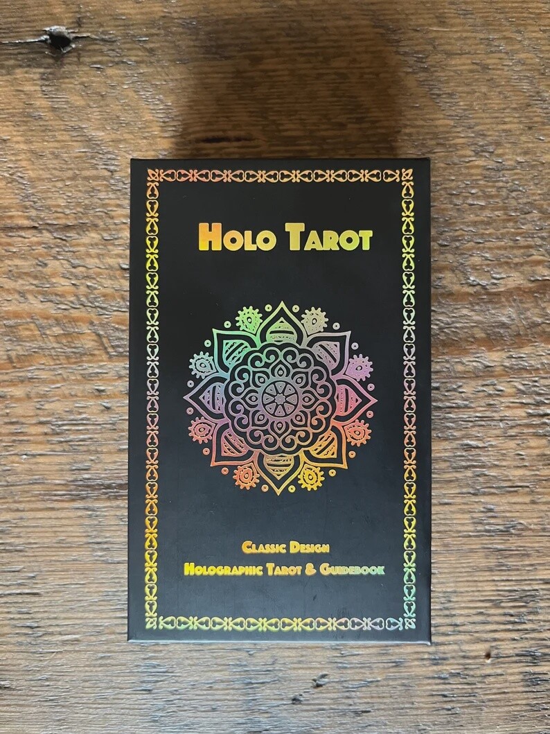 Holographic Tarot Deck & Guide