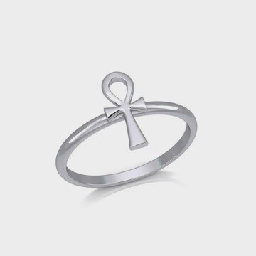 Egyptian Ankh Silver Ring