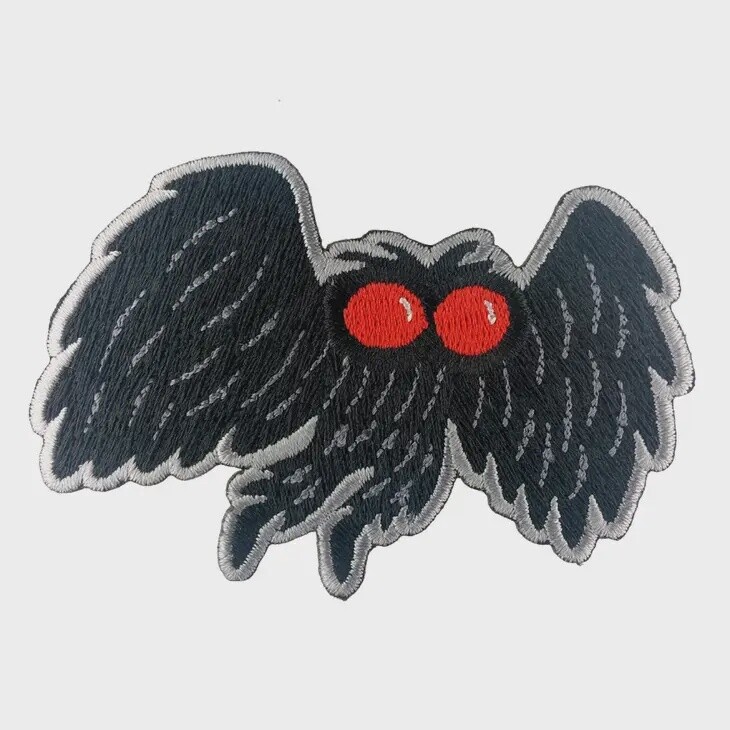 Mothman Cute cryptid patch | Iron-on