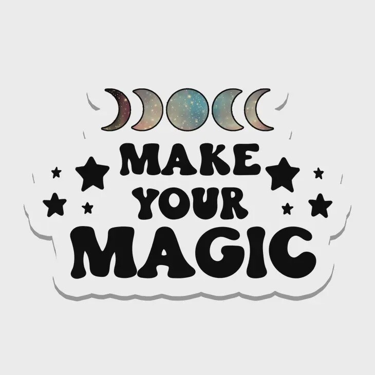 Make Your Magic Witchy Vinyl Sticker