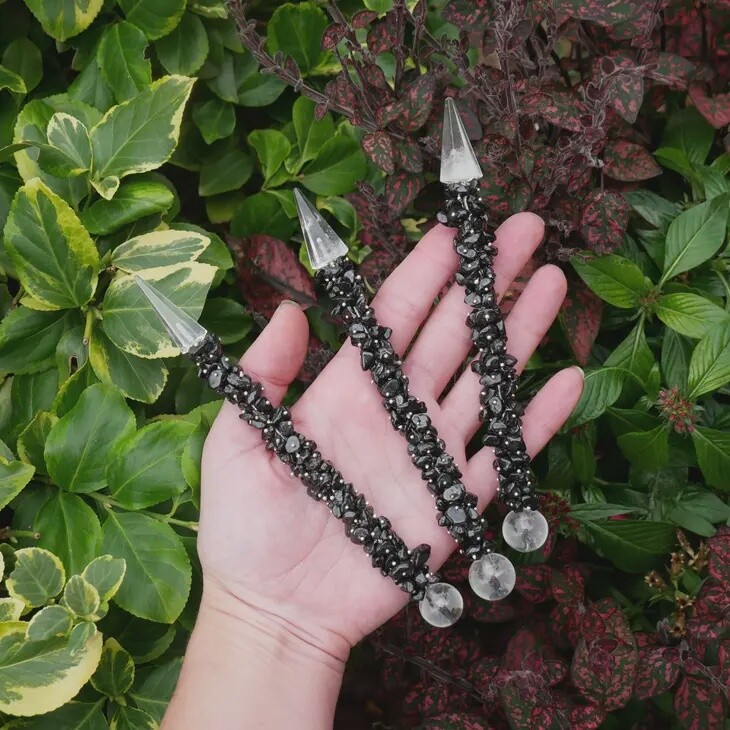 Black Tourmaline Crystal Wand