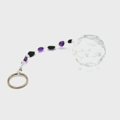 Home Protection Suncatchers - Amethyst & Black Tourmaline