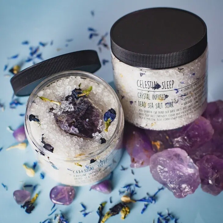 Amethyst Crystal Celestial Dead Sea Bath Salts