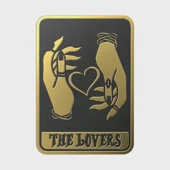 PopSocket-ENAMEL TAROT CARD THE LOVERS