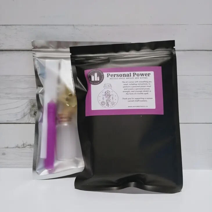 Personal Power Ritual and Bottle Spell Amulet Kit