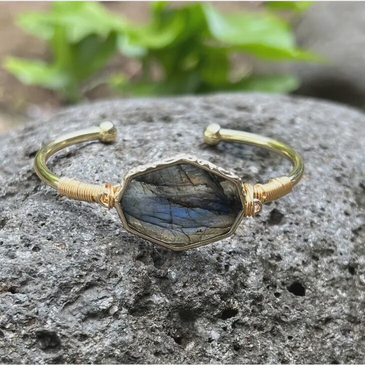 Third Eye Bangle - Labradorite