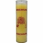 Orisha-Oshun 7 Day Candle, Yellow