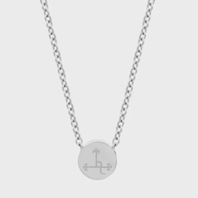 Lilith Sigil Mini Pendant Necklace (Sterling Silver)