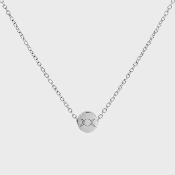 Triple Goddess Mini Pendant Necklace (Sterling Silver)