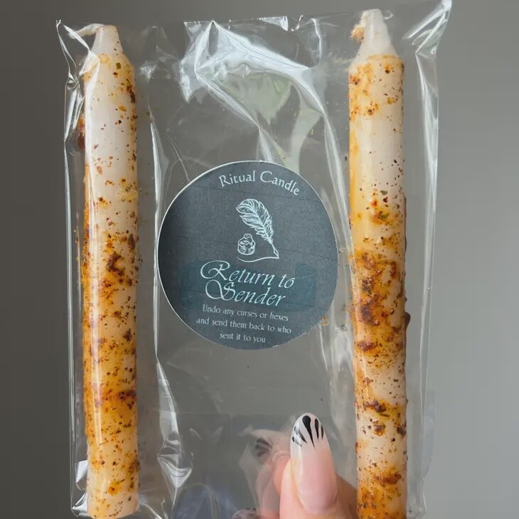 Return To Sender Ritual Candle