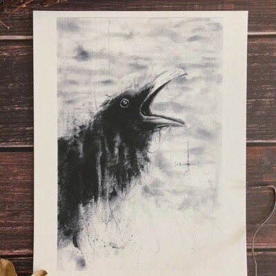 Raven 8x10 Art Print