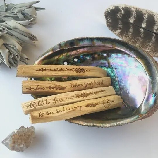 "Guidance" Etched Palo Santo