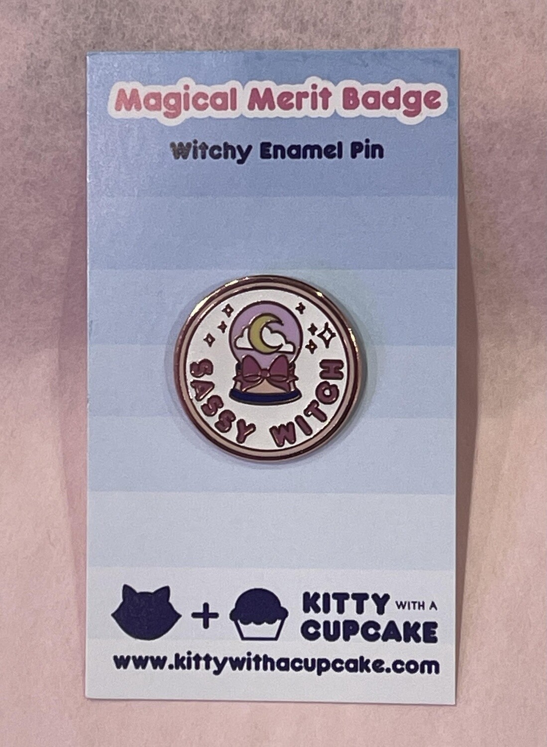 Sassy Witch Enamel Pin