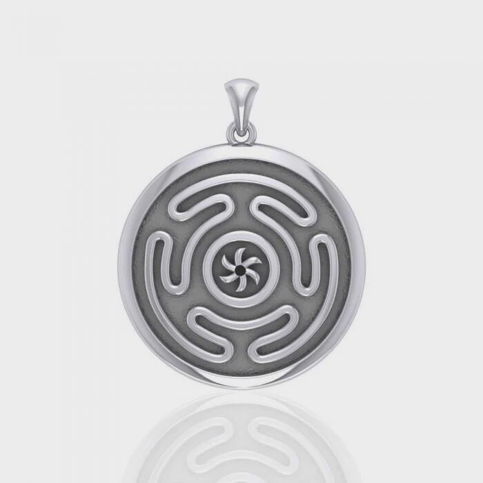 Hecate's Wheel Silver Pendant