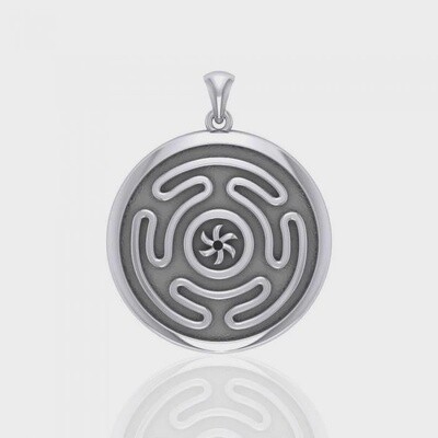 Hecate's Wheel Silver Pendant