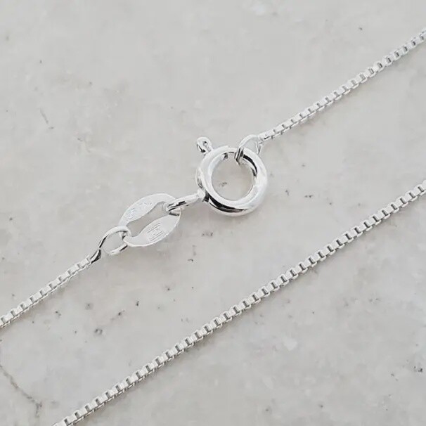 Sterling Silver .08 Box Chain  16”
