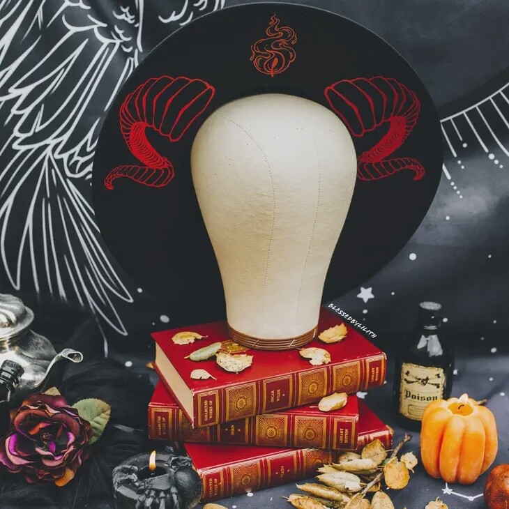 Horned Fedora Witch Hat