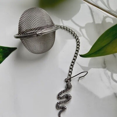 Silver Snake Witchy Tea Ball Infuser