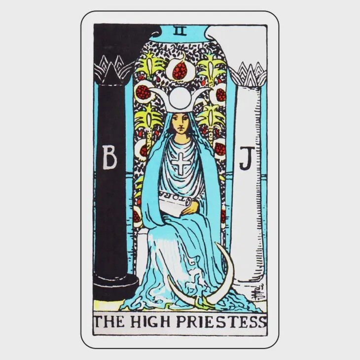 Tarot Sticker - The High Priestess