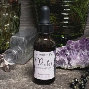 Protection &amp; Peace - Violet Flower Essence | Energy Work | Earth Magick | Herbal Infusion | Tincture | Herb Magick | Herbalist | Protection