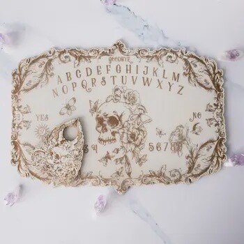 Floral Skull Spirit Board Off-White