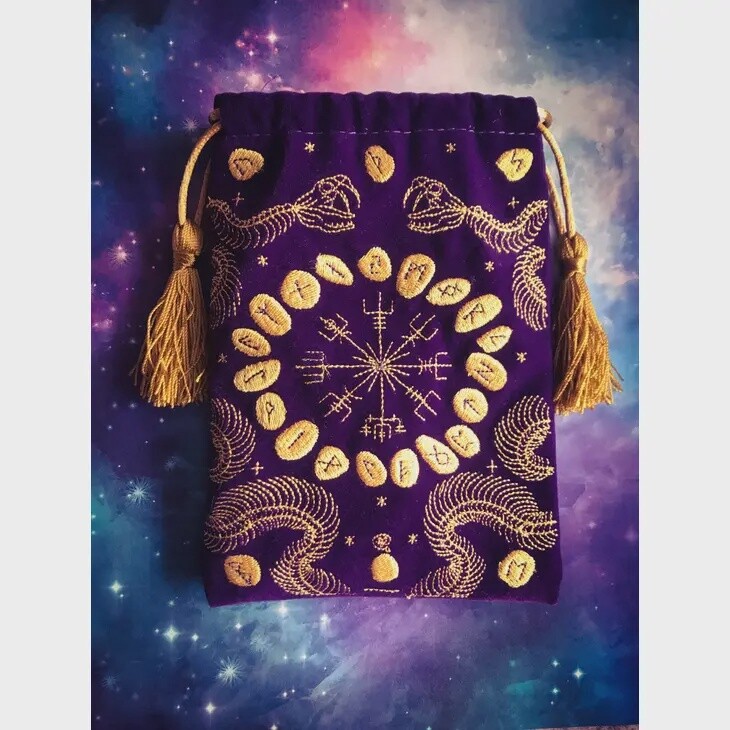 Velvet Runes Snake Bag