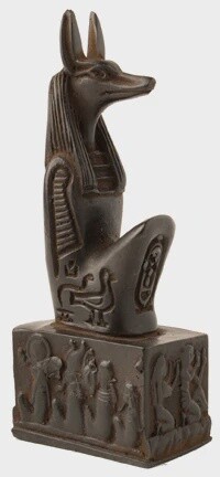 Anubis Kneeling Black - 5&quot;