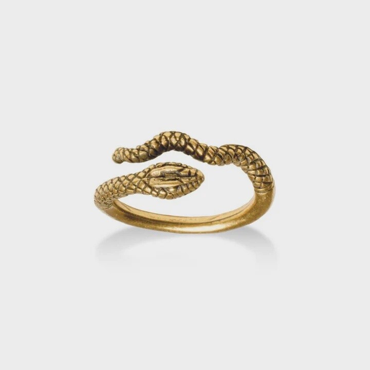 Egyptian Snake Ring, adjustable