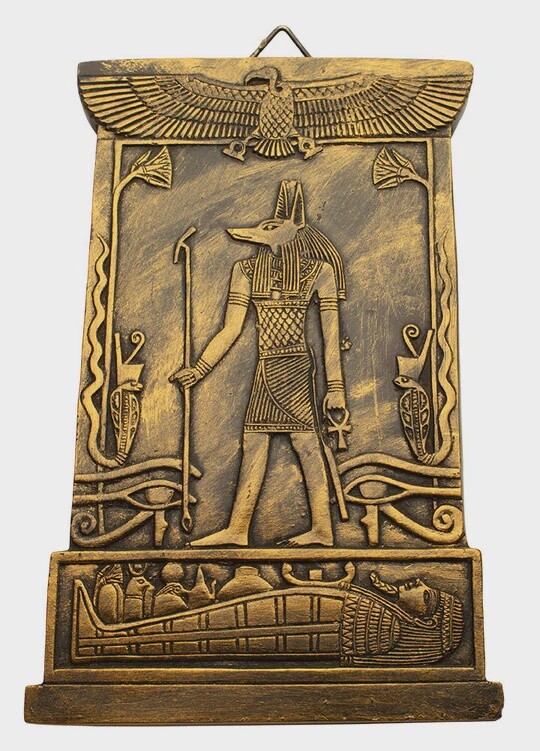 Anubis Plaque - Bronze Finish - 8&quot;