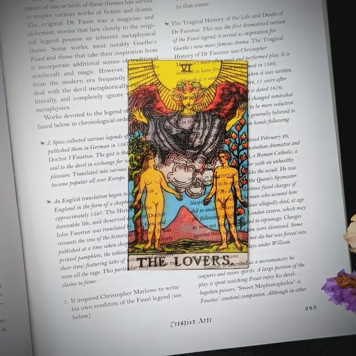 Clear Bookmark, Name: The Lovers