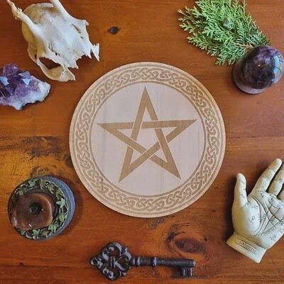 Pentagram Celtic Altar Tile