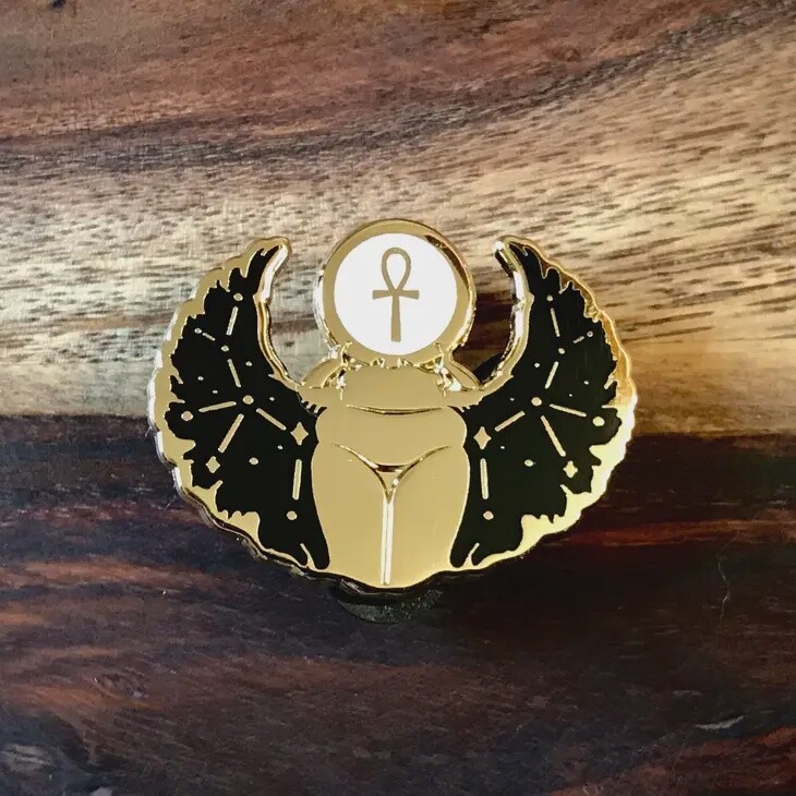 Khepri Enamel Pin