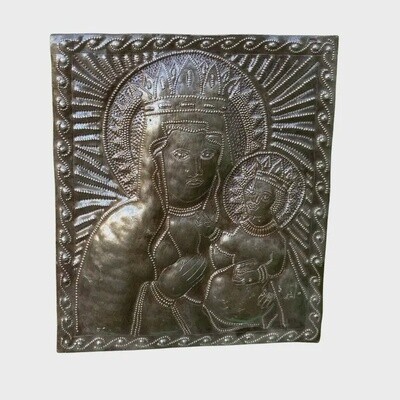 Decorative Virgin Mary Madonna Plaque, Wall Hanging
