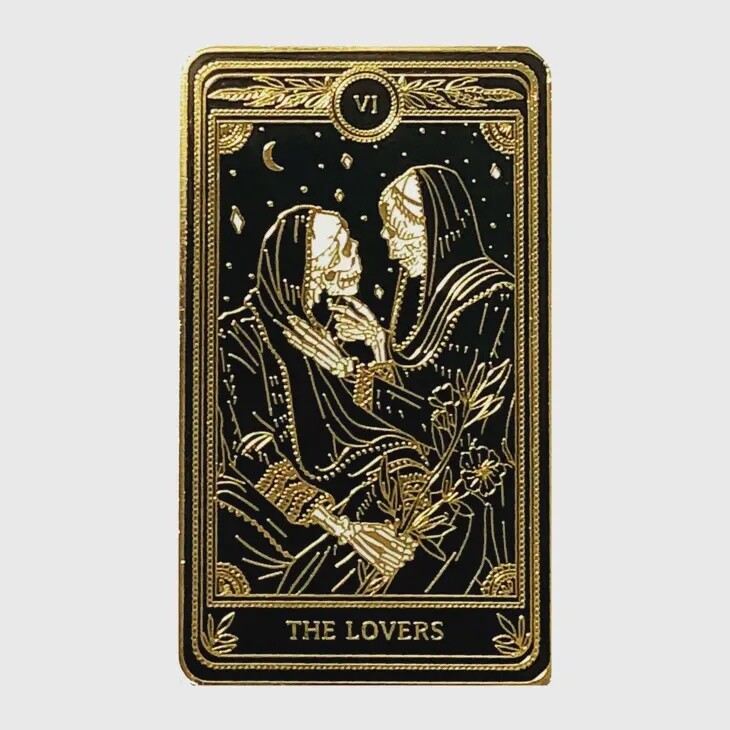 Hard-Enamel Pin - &quot;The Lovers&quot;