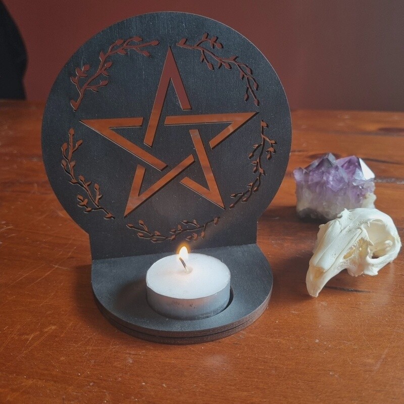 Pentagram Tea Light Holder
