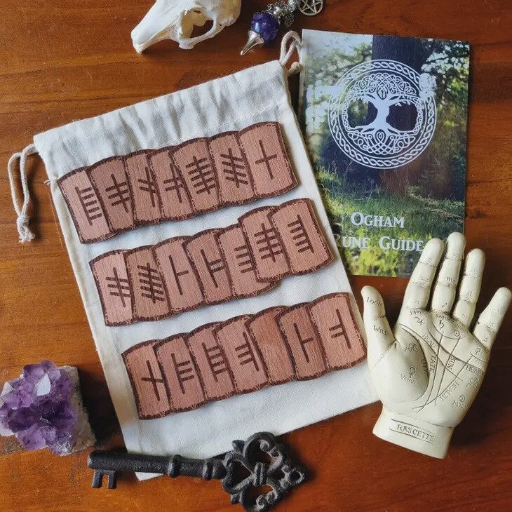 Ogham Rune Set Tiles