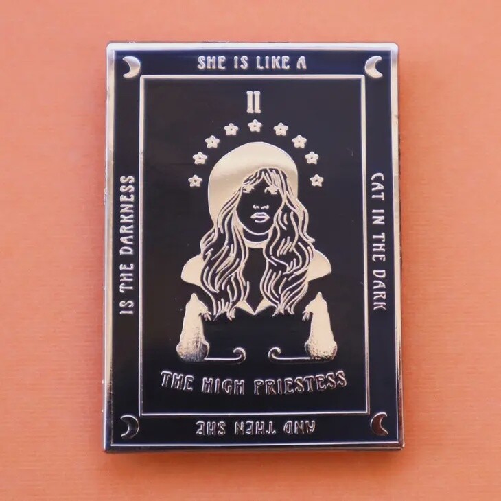 Stevie the High Priestess Tarot Pin