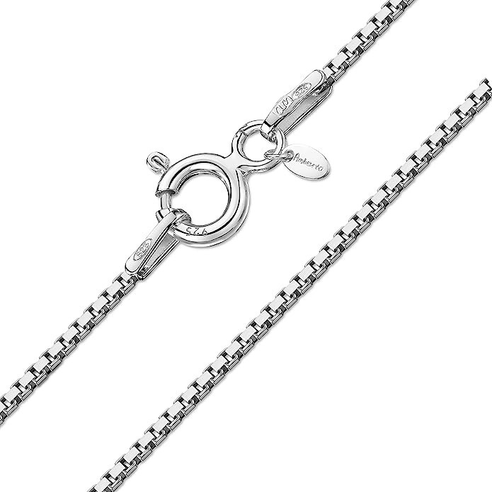 Sterling Silver Chain Rhodium Plated 18"