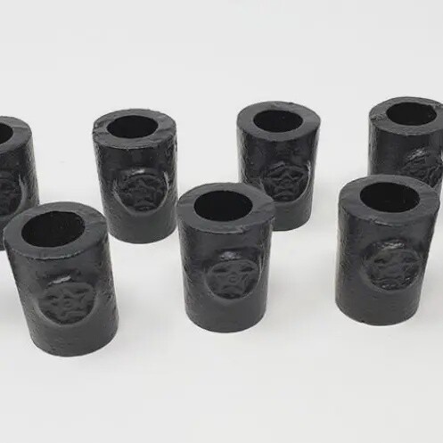 Pentagram Cast Iron Chime Candle Holder 1.25&quot;H X 1&quot;W