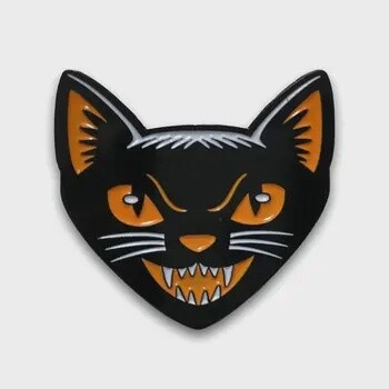 Black Cat Enamel Pin