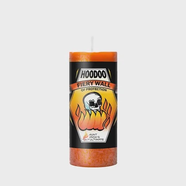 Aunt Jacki&#39;s Hoodoo Fiery Wall of Protection Candle