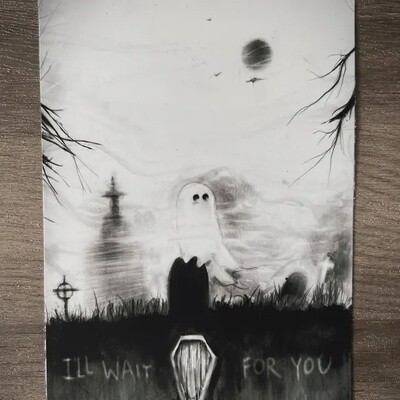 I'Ll Wait For You Ghost-Fine Art Print 5x7