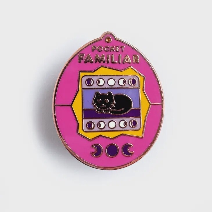 Pocket Familiars Virtual Pet Enamel Pin