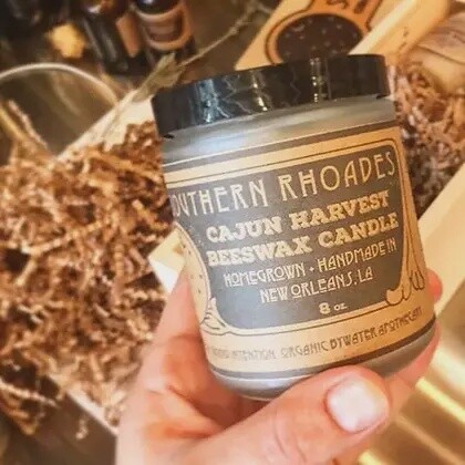 Cajun Harvest Beeswax Candle