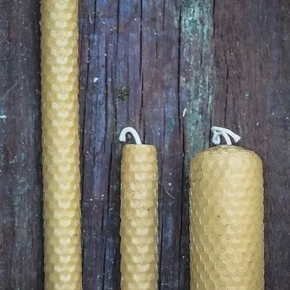 Hand Rolled Pillar Candle