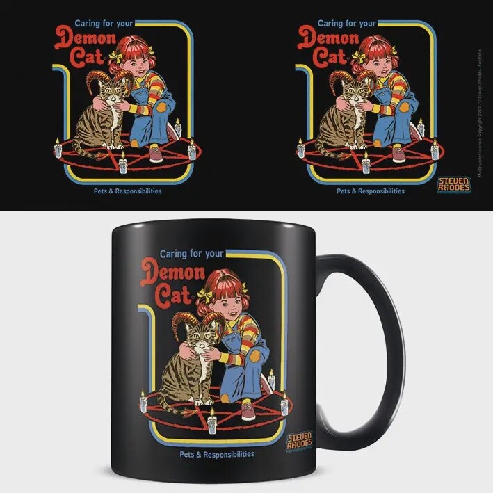 Steven Rhodes Demon Cat Mug