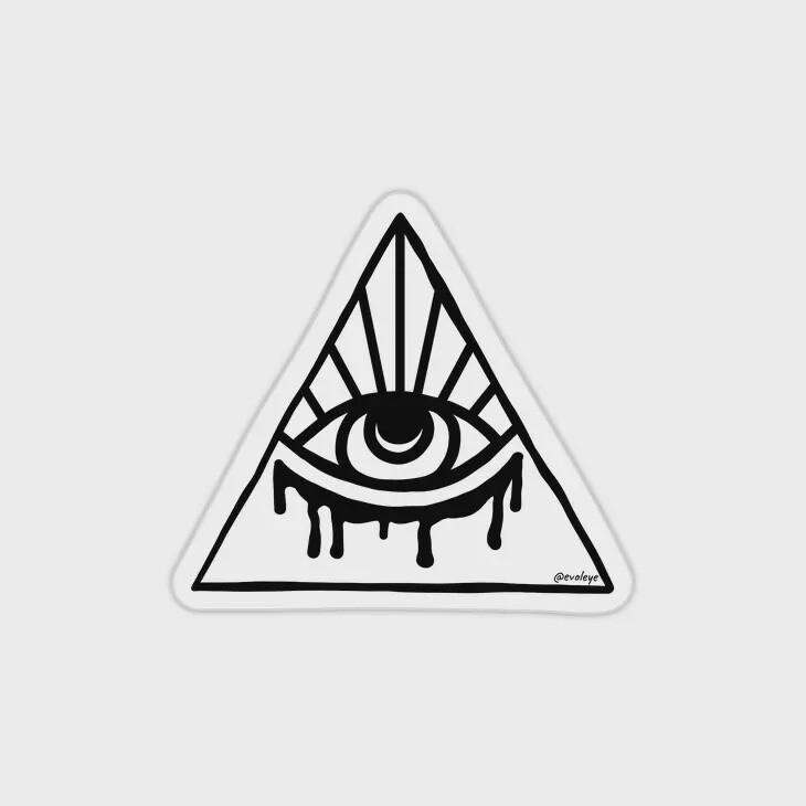 B&amp;W Evol-Eye Logo Sticker